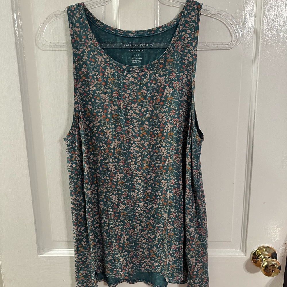 American Eagle Floral Tank Top